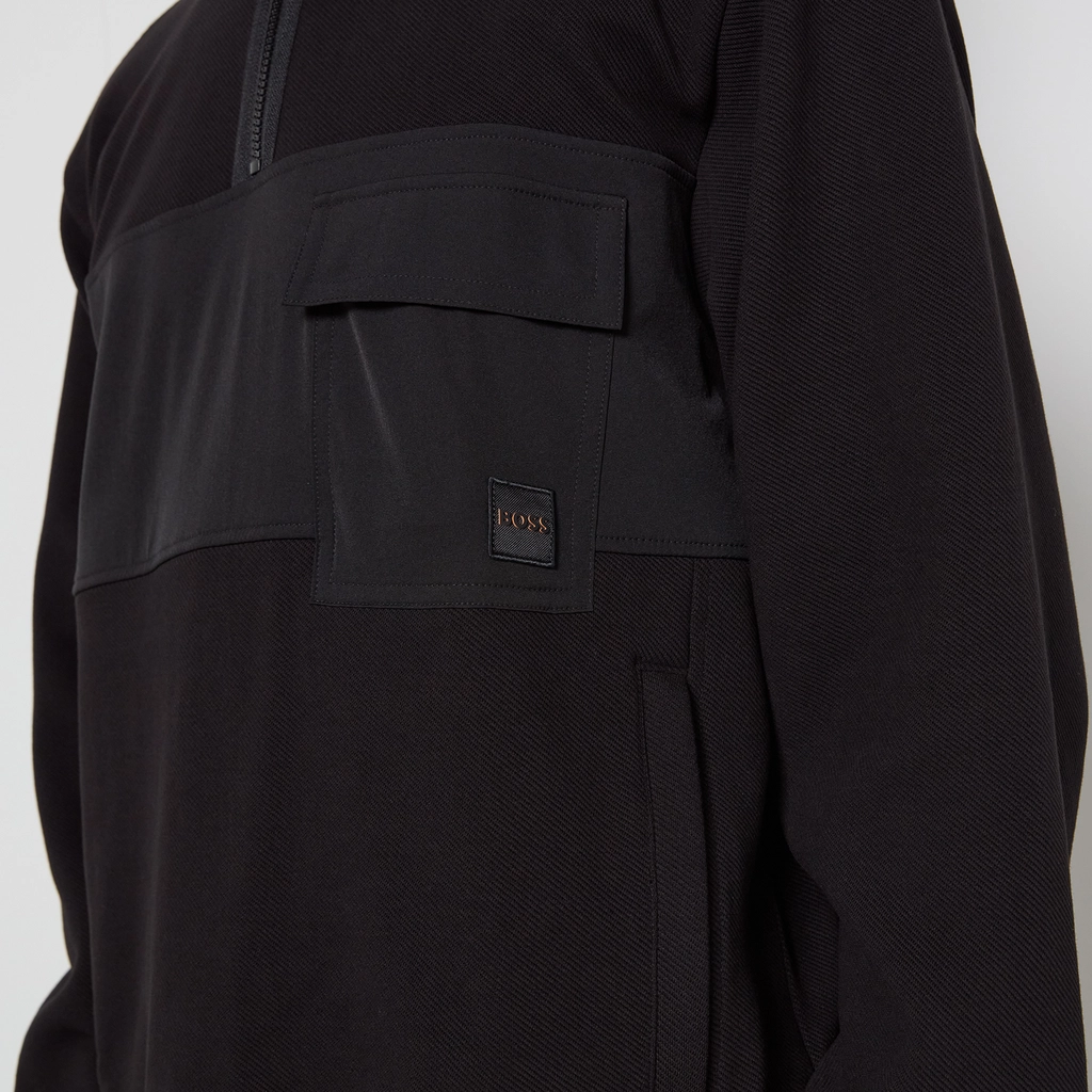 Hugo Boss Tech Quarter Zip Jersey Sweatshirt - S